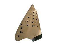 Para Principiantes ocarina Ocarina Alto De Tres Tubos Tono C Tono Tierra Tipo De Rendimiento Profesional(C tone with holes in front)
