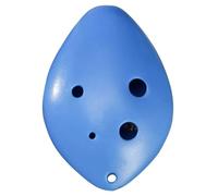 Para Principiantes ocarina Ocarina Con Cancionero Cuerda De Cuello Cerámica Instrumento De Viento Pequeño Profesional(Blue)