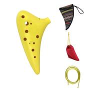 Para Principiantes ocarina Ocarina De 12 Agujeros Con Llave En C Y Bolsa De Estilo Étnico De Resina ABS Para Práctica Profesional De Cerámica Xun(3)