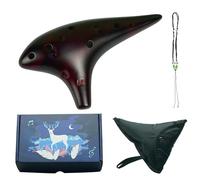 Para Principiantes ocarina Ocarina De Cerámica De 12 Agujeros De Calidad Profesional Con Afinación En Do Central Para Un Tiempo De Interpretación Prolongado(2)