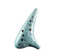 Para Principiantes Ocarina Ocarina De Cerámica De 12 Agujeros Flauta Musical Con Llave Alto C Ocarinas Ahumadas Profesionales Instrumento Tradicional Para Principiantes Xun(Blue)