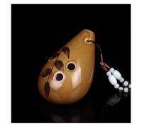 Para Principiantes Ocarina Ocarina Ocarina Pintada A Mano Alto C De 6 Agujeros Para Observar La Luna Con Caja De Regalo Y Cordón(Style 1)