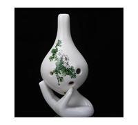 Para Principiantes Ocarina Ocarina Plástica De 6 Agujeros Ocarina Alto ToneC Con Cuerda Colgante Para Principiantes(White 1)