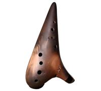 para Principiantes ocarina Ocarinas Instrumento Del Tiempo Flautas De Cerámica Profesional 12 Orificios Accesorios Transversales Avanzados Ahumados (Color : AF)