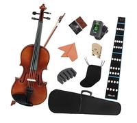 para Principiantes Violín 4/4 1/4 1/8 Violín Acústico Madera Maciza Color Natural Kits De Violín De Tilo Instrumento De Cuerda Con Estuche Y Arco (Color : 4-4 Violin Set)