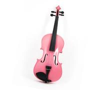 para Principiantes Violín Estudiante Principiante Madera Maciza 4/4 Violín Violín Conjunto Completo Accesorios Violín Rosa (Color : 1/2)