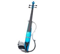 para Principiantes Violín Instrumento Musical Profesional Tocando Pastilla Electroacústica Violín Electrónico Azul