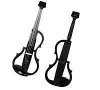 para Principiantes Violín Violín Eléctrico 4/4 Profesional De Fibra De Carbono Tecnología Inteligente Silenciosa Violín Eléctrico Negro Con Auriculares De Hombro