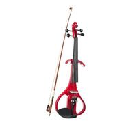 para Principiantes Violín Violín Eléctrico 4/4 Violín De Madera Estuche De Transporte Cable De Audio Arco Violinista KIT De Cuerdas Para Estudiantes Principiantes (Color : Red)