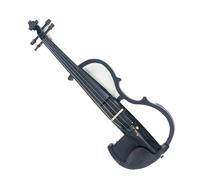 para Principiantes Violín Violín Electrónico Para Adultos Hecho A Mano, Violín Electroacústico Profesional Negro, Color Negro