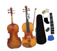 para Principiantes Violín Violín Profesional 4/4 3/4 1/2 Rayas Violín Acústico Brillante Principiante Amante De La Música Violín Con Estuche Arco (Color : 1-2 Violin)