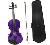 para Principiantes Violín Violín Profesional 4/4 Principiantes Estudiante Violín Violín Púrpura Instrumento Musical Con Estuche Accesorios Para Arcos