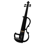 para Principiantes Violín Violín Silencioso De Madera Maciza Negra De Arte Avanzado 4/4 Piezas De Accesorios De Ébano Violín Eléctrico