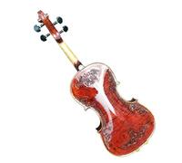 para Principiantes Violín Violín Tallado A Mano 4/4-1/8 Madera Maciza Violín Rojo Estudiante Principiante Instrumentos Musicales Profesionales Gratis (Color : 3/4)