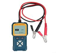 para probador de batería 12V 24V para capacidad inteligente Resistencia interna | Material ABS, LCD retroiluminado, multimodo para diagnóstico automático