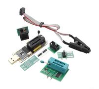 Para programador USB para BIOS para EEPROM con chip CH341A y adaptador de clip SOIC8 SOP8 compatible con memoria flash serie 24 y 25