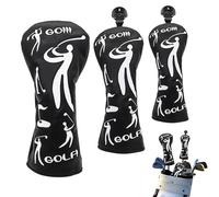 Para Protección Del Club De Golf Cabezas - 3 Piezas Cubierta De Almacenamiento Del Controlador Para Almacenamiento,Fundaciones De Golf ,Para Hombres, Mujeres, Principiantes, Interior y