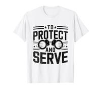 Para proteger y servir policía oficial policía Departamento de policía Camiseta