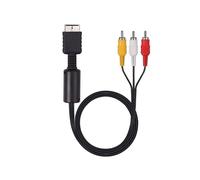 Para PS3 PS2 PS1 Cable AV Divisor RCA Cable Extensor de Audio y Video Reproductor de Juegos A Monitor TV Adaptador Conversor de Cable RCA
