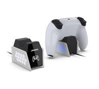 para PS5 Controlador Cargador Dock con Luz USB, Estación de Carga de Repuesto para el Mando inalámbrico único PlayStation 5, para Kits de Accesorios para PS5 Soporte Cargador de Mando