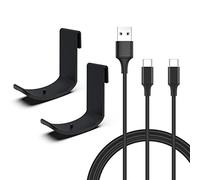 para PSVR2 Accesorios, Soporte de Almacenamiento de Montaje del Controlador Gancho + Cable de Carga de la manija