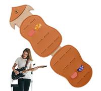 para púas con forma de búho, para púas de guitarra - de púa para ukelele con forma de animal con 18 ranuras, accesorios de músico, de almacenamiento portátil para mediación