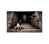 para puerta de Halloween, 23.6 x 15.7 pulgadas, antideslizante | Alfombra de entrada para cocina, baño, suelo, entrada, dormitorio, porche, interior y exterior