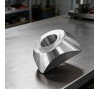 Para puerto para cambiador de neumáticos de carga, cono de centrado escalonado, material de aluminio, 5.4 pulgadas, diámetro inferior de 3.25 pulgadas, diámetro superior para poste de 67 mm