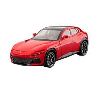 para Purosangues FUV SUV 1:24 Aleación Coche Deportivo Die Cast Metal Modelo De Coche Modelo De Carrera Colección Sonido E Iluminación(Red)
