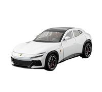 para Purosangues FUV SUV 1:24 Aleación Coche Deportivo Die Cast Metal Modelo De Coche Modelo De Carrera Colección Sonido E Iluminación(White)