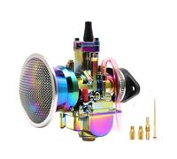 para PWK 21-34mm Compuerta Plana Vergaser Colorido para Motos de Cross de 50-250cc Juego de carburadores Alconstar-Motorcycle Racing Carb Carburetor 26mm Juego (Juego de 24mm)
