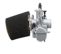 Para PWK 24 26 28mm 250cc 49mm Kit De Filtro De Aire De Espuma Para Carburador De Motocicleta De Carreras Con Power Jet Pitbike Carburadores(PWK26Racing Kit)