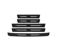 para Q2 5 Unids/Set Protector Alféizar Puerta Coche Fibra Carbono Parachoques Trasero Coche Protector Maletero Pegatinas Cuero Protegidas RESPUNEKBAH