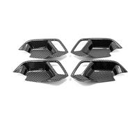 Para Q3 F3 Sportback 2019 2020 2021 2022 2023 Accesorios Interiores Embellecedores Para Manijas De Puertas IENQBVL(Carbon Black)