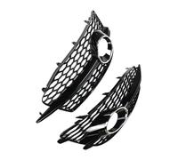 Para Q3 Para S-line 2012 2013 2014 8U0807681D 8U0807682D Rejillas Coche Parachoques Luz Antiniebla Cubierta Rejilla Parrilla Tipo Panal Rejillas Radiador Parachoques Coche(Cromo)