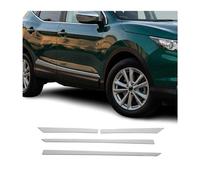 para Qashqai 2014- Molduras Laterales de Puerta 4 Piezas Acero Inoxidable (Brillante)