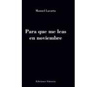 Para Que Me Leas En Noviembre