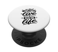para Que Nosotros también podamos Vivir un Nuevo Verso de Vida Fiel PopSockets PopGrip Adhesivo