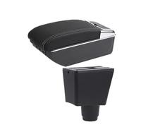 Para R&enault Para Logan Para Sandero 2 Caja Almacenamiento Reposabrazos Coche Accesorios Interiores Caja del reposabrazos del coche(D línea blanca 7USB)