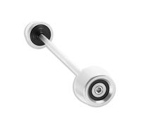 para R Nine T R1200R R1250RS 1200 1250 RS, Piezas Protectoras De Almohadillas Choque Rueda Deslizante Eje Delantero Motocicleta Alfombra anticaída(Sliver Black Sliver)