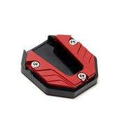 Para R1250 Para GS R 1250 Para GSA Para R1250GS Motocicleta Scooter Kickstand Extender Pie Soporte Lateral Almohadilla Extensión Base Placa Soporte Extensión Pad(Red)