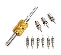 Para R134a Car AC Valve Core Remover juego de herramientas de instalación diseñado para su uso en reemplazo de núcleo de válvula de aire acondicionado y reparaciones del sistema
