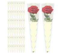 para ramo de flores, 45 x 12 x 4 pulgadas a granel, mangas de ramo, para cumpleaños, boda, graduación, día de la madre, día del padre,
