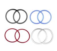 Para Range Evoque Convertible Ember Edition 2013-2019 Aluminio Puerta Audio Altavoz Cubierta Decoración Set (Azul)