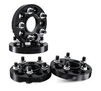 Para Range Para Rover Evoque LR2 Para Volvo S60 Para Jaguar E-Pace I-Pace Para PoleStar 2/4 Piezas Adaptador Espaciador Rueda PCD 5x108 CB 63,4 M14x1,5 Espaciadores Ruedas(4pcs 30mm-BK)