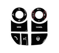 Para Range Para Rover Para Sport L494 Vogue L405 Para Discovery 5 Cubierta DeBotón Negra Pegatinas Coche Accesorios Cerradura Puerta Tuning Marco Decorativo Panel Instrumentos(Steering wheel A)