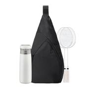para raqueta, tela Oxford de 24 x 12 x 48 cm, de gran capacidad, de hombro, ligera, protectora, para tenis, bádminton, organizador de almacenamiento para entrenamiento, viajes y uso