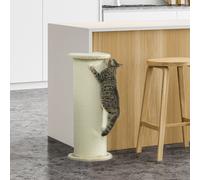 para Rascar, 85 cm, para Gatos, Protector de Muebles con Cuerda de Sisal, Protección Antivuelco, Peluche, Crema