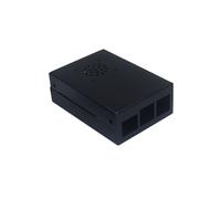 Para Raspberry Pi 4 Modelo B Caja de Aluminio CNC Carcasa de Metal Ultrafina para Raspberry Pi 4 Modelo B (Negro)