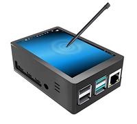 para Raspberry Pi 4 Pantalla táctil con funda, pantalla táctil de 3,5 pulgadas con ventilador, monitor TFT LCD de 320 x 480 visualización de juegos